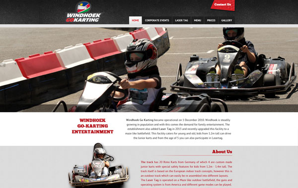 GoKart Family Entertainment - responsive design